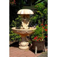 Ein Brunnen mit einem großen Regenschirm H 171 cm - Ein Brunnen mit einem großen Regenschirm H 171 cm - ein_brunnen_mit_einem_grossen_regenschirm_h_171_cm.jpg