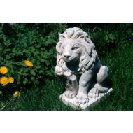 Gartenstatue eines kleinen Löwen mit Schild H 41 cm - Gartenstatue eines kleinen Löwen mit Schild H 41 cm - gartenstatue_eines_kleinen_lowen_mit_schild_h_41_cm.jpg