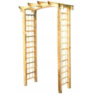 Pergola mit Bogen-Dach und Gitterwänden - Pergola mit Bogen-Dach und Gitterwänden - pergola_mit_bogen-dach_und_gitterwanden.jpg