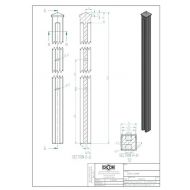 Pfosten aus Gusseisen, gotischer Stil, H 110,5 cm - Pfosten aus Gusseisen, gotischer Stil, H 110,5 cm - pfosten_aus_gusseisen,_gotischer_stil,_h_110,5_cm_(4).jpg