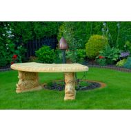 Runde Gartenbank aus Stein mit Fischdekor H 49 cm - Runde Gartenbank aus Stein mit Fischdekor H 49 cm - runde_gartenbank_aus_stein_mit_fischdekor_h_49_cm.jpg