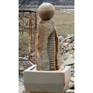 Sandsteinbrunnen Sockel mit Kugel H 100 cm   - Sandsteinbrunnen Sockel mit Kugel H 100 cm - sandsteinbrunnen_sockel_mit_kugel_h_100_cm__.jpg