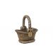 Blumentopf L 35 cm Korb mit Schleife, Höhe: 55 cm, Art.-Nr.: W40, Gewicht: 20kg, Länge: 43 cm