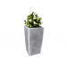 Blumentopf vor dem Haus H 45 cm, Höhe: 45 cm, Art.-Nr.: W35, Gewicht: 18kg, Breite: 24 cm, Länge: 24 cm