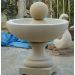 Brunnenkelch aus Sandstein mit Kugel H 100 cm , Höhe: 100 cm, Breite: 90 cm, Material: Sandstein, Art.-Nr.:  594