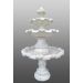 Dreistufiger Brunnen mit einer Lilie H  209 cm, Länge(Innendurchmesser): 130/100/70 cm, Breite(Durchmesser des äußeren: 52 cm, Höhe B-S: 209 cm, Art.-Nr.: 1103, Gewicht: 430kg
