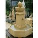 Gartenbrunnen mit zwei Hähne, Zuschläge: Beleuchtung gegen Aufpreis, Höhe: 130 cm, Artikelname: Säulenbrunnens 90 x 90 cm, Material: Sandstein, Art.-Nr.: 680