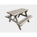 Gartenpicknick Tisch aus Holz 90 x 92,5 x 56 cm , Länge: 90 cm, Höhe: 56 cm, Material: Massives Kiefernholz, Gewicht: 23kg, Art.-Nr.: 61101, Breite: 92.5 cm