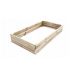 Holz rechteckig hochbeet 119 x 62 x 19 cm, Länge: 119 cm, Breite: 62 cm, Höhe: 19 cm, Material: Massives Kiefernholz, Gewicht: 14 kg, Art.-Nr.: 095701