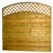 Holzzaun mit gebogenem Pergola-Aufsatz 180 x 180 cm, Länge: 180 cm, Breite: 4.4 cm, Höhe: 180/160 cm, Material: Massives Kiefernholz, Gewicht: 31 kg, Art.-Nr.: 40401