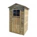 Komposttoilette aus Holz 135x120xH213cm , Abmessungen: Wandstärke 15 mm, Bodenmaß: 120 x 110 cm, Länge: 135 cm, Breite: 120 cm , Material: Massives Kiefernholz, Höhe: 213 cm, Art.-Nr.: 31301, Gewicht: 220kg