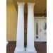 Römische Säulen auf der Terrasse, Material: Beton, Gewicht: 135kg, Durchmesser: 20 cm, oberer Durchmesser: 26x35 cm, unterer Durchmesser: 14x30 cm, Höhe: 260 cm