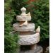 Sandsteinskulpturenbrunnen mit Vögeln , Art.-Nr.: 522, Material: Sandstein, Durchmesser: 80/55/35 cm