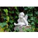 Steinfigur sitzender Engel H 26 cm, Art.-Nr.: 8512, Breite(Durchmesser des äußeren: 18 cm, Gewicht: 8kg, Höhe: 26 cm