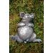 Steinskulptur Schwein H 32 cm, Höhe: 32 cm, Art.-Nr.: 1549, Breite(Durchmesser des äußeren: 36 cm, Gewicht: 6 kg