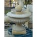 Topfbrunnen mit Kugel H 80 cm, Höhe: 80 cm, Zuschläge: Beleuchtung gegen Aufpreis, Material: Sandstein, Art.-Nr.: 649, Abmessungen: Durchmesser des Brunnens 70 cm